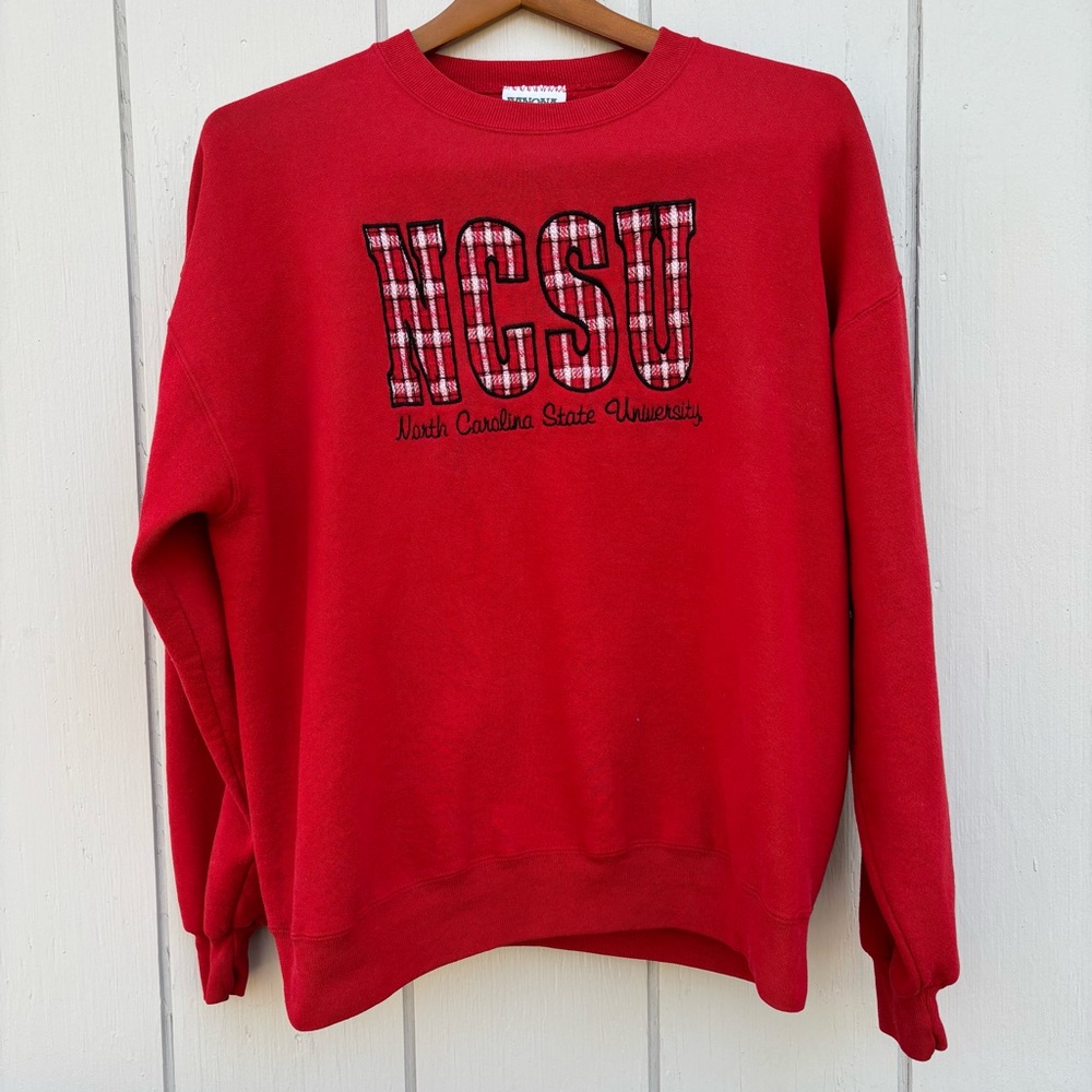 WINONA SWEATSHIRT—NCSU North Carolina State University—Men’s L—Made in USA—VTG
